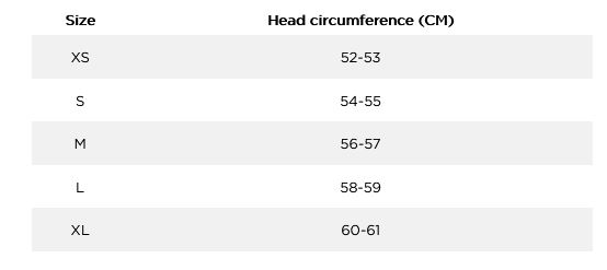 Jobe Helmet Size 0 Size Chart